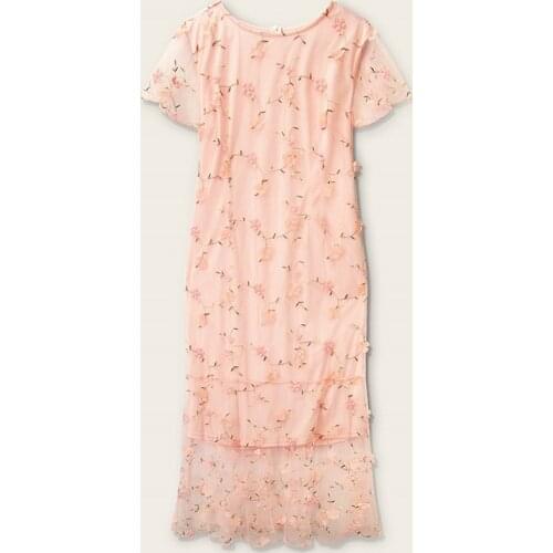 Womens Embroidered Plus Size XL-4XL Dress Embroidered XXXL 3XL XXXXL Party Cocktail Loose Blouses Blusas Dresses For 100KG Woman