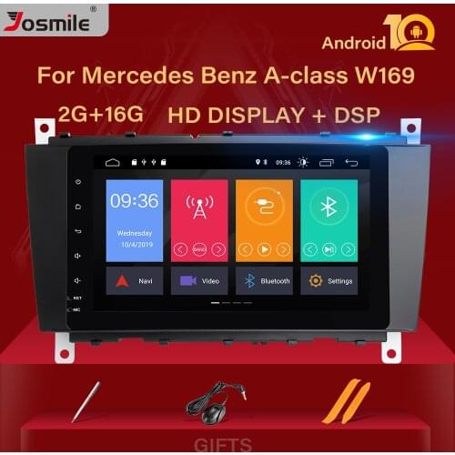 2 Din Android 10 Car Radio Player For Mercedes/Benz W203 W209 W219 A-Class A160 C-Class C200 CLK200 Multimedia Stereo Navigation