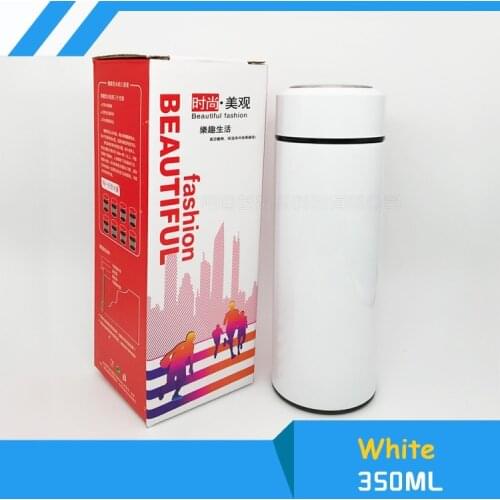 2pcs Blank Sublimation 350mle thermos Bottle Cup Transfer Prtinting by Sublimation INK DIY Transfer Heat Press Ptinting Machine
