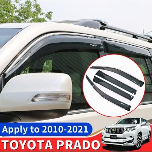 Applicable to 10-21 models of Toyota Prado fine rain block 18 overriding modification parts