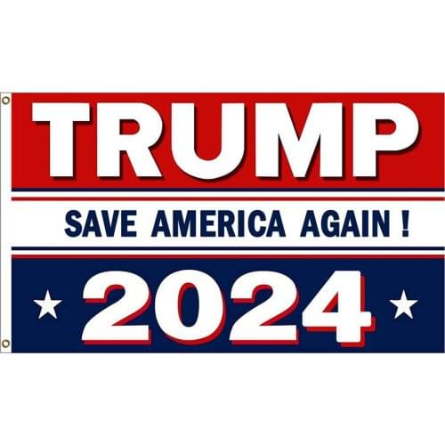 2024 Trump Flag U.S. Election Flag Save America Again Outdoor Yard Porch Patio Flag With 2 Grommets Polyethylene Banner 90x150cm