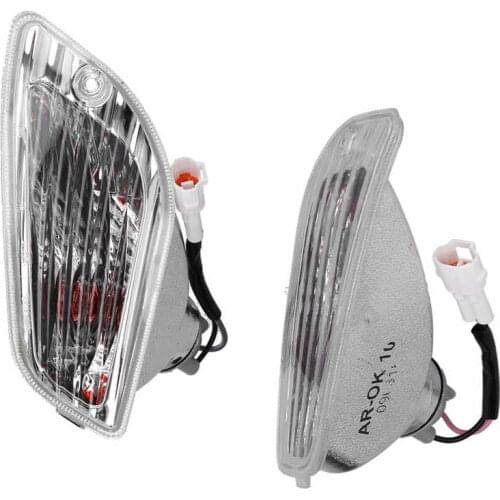 204360F Pair Front Turn Signal Light Plastic 204360F Fit for Piaggio Vespa lx lxv s 50 125 150 Front Turn Signal Light
