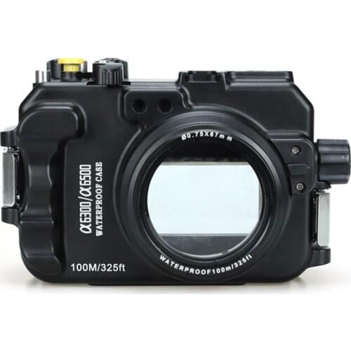 Pro 325ft 100m Aluminum Camera Housing for Sony A6500 Compatible with A6300 Underwater Waterproof Case