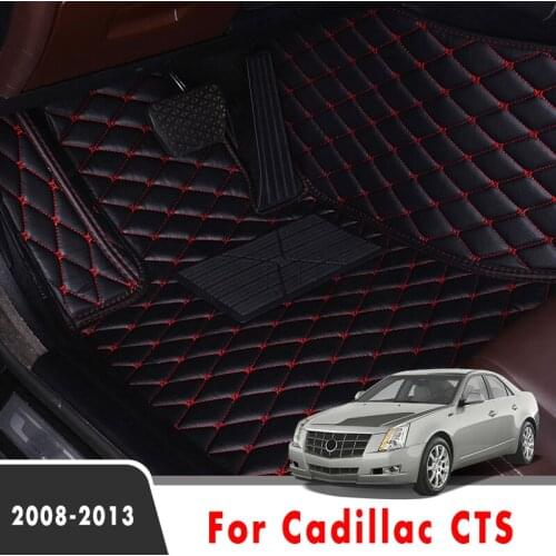 Car Floor Mats For Cadillac CTS 2013 2012 2011 2010 2009 2008 Carpet Car Interior Accessories Protect Custom Waterproof Foot Pad