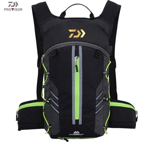 DAIWA Fishing Backpack Outdoor Fishing Sports Mountaineering Equipment Reflective Backpack Safe and Versatile Backpack