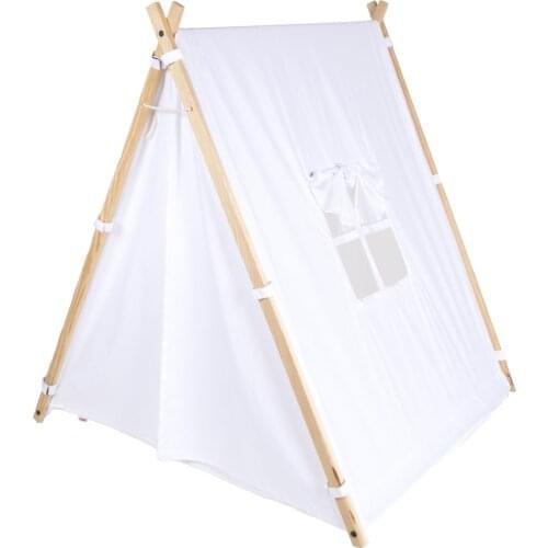 Wooden Children Play Tent-Game House (White)