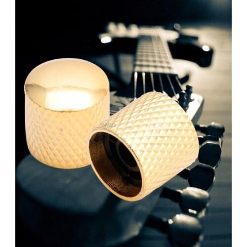 Chrome Plated Guitar Bass Dome Tone Knobs For Electric Guitar/Bass Volume Control Knobs Guitar Parts & Accessories
