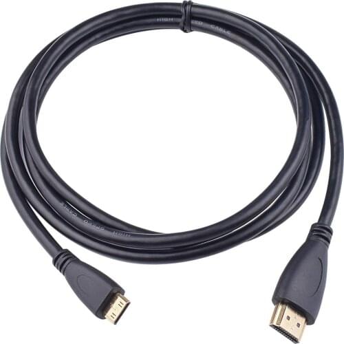 Camera to TV Monitor Cable Cord Mini HDMI-compatible to HDMI-compatible Compatible For Canon PowerShot ELPH EOS Rebel