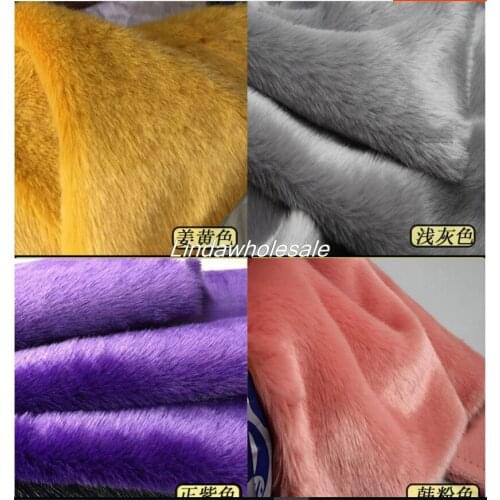 Quality imitation rabbit fur, felt cloth,Pile 2cm Faux Fur Fabric,17 color available fur textile,180cm*50cm/pcs