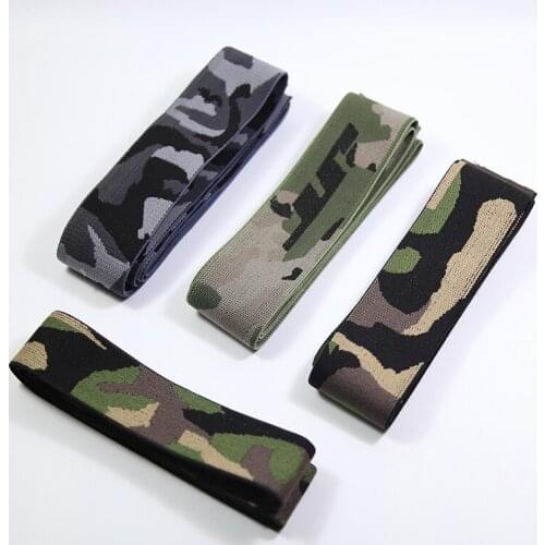 3cm 4cm soft rubber elastic ribbon 6meters/lot Camouflage face diy sewing accessories underwear dress pants belt repair