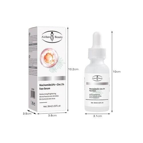 Niacinamide stock solution for facial skin brightening and luminous moisturizing facial treatment serum 30 ml