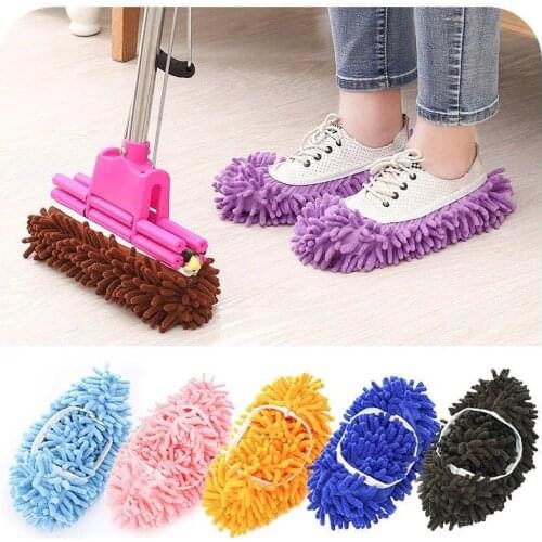Plush Mop Womens Shoes Household Cleaning Tools Multifunctional Mens Shoes For 35-42 Size Dust Removal Water Absorption E11648