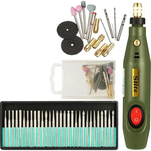 Portable Mini Electric Wood Carving Tool Set + 30Pcs Diamond Wood Carving