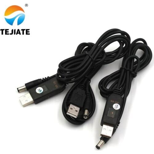 USB power boost line DC 5V to DC 5V / 9V / 12V Step UP Module USB Converter Adapter Cable 2.1x5.5mm Plug aokin