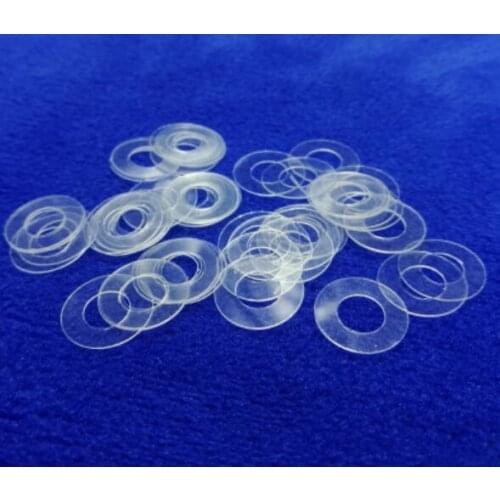 50pcs M2-M10 Nylon transparent Thin washers Round flat pad plastic flat washer nylon gasket sheet Insulating Polyamide washers