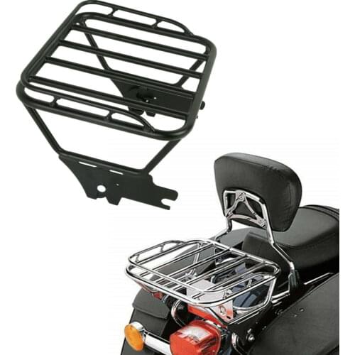 Motorcycle Detachable 2-up Luggage Rack For Harley Touring Street Glide Road King Electra Glide 1997-2008