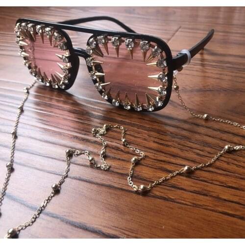 Square rivet lady sunglasses fashionable young vintage sunglasses large box anti uv sunglasses солнцезащитные очки