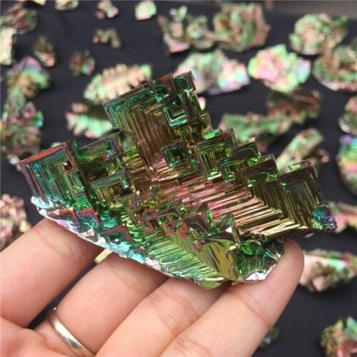 Special offer 200g rare natural stones and minerals bismuth ore tumbled stones raw gemstones specimens for home decoration
