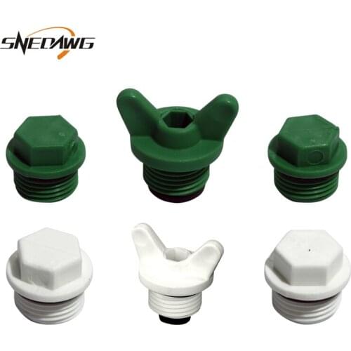 2pcs PPR Water Pipe Plug with Thread 20mm/25mm 1/2'' 3/4'' Water Pipe Supply End Cap
