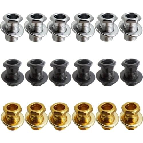 1 Set Iron Tuning Peg Tuning Key Bushing Washer Gasket for Electric/Wood/Acoustic Guitar Replacement Parts