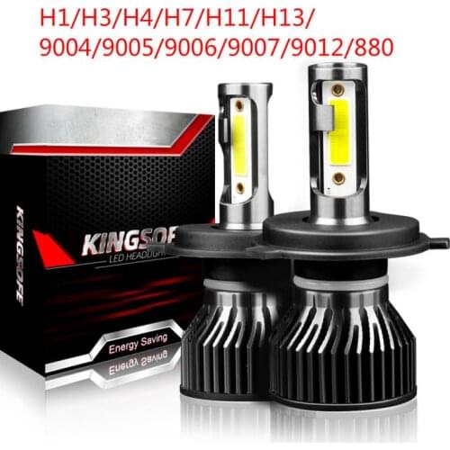 1 Pair Hot H1/H3/H4/H7/H11/H13/9004/9005/9006/9007/9012/880 LED Car Light Headlight Bulb Car Accessories 6000k Led Fog Light