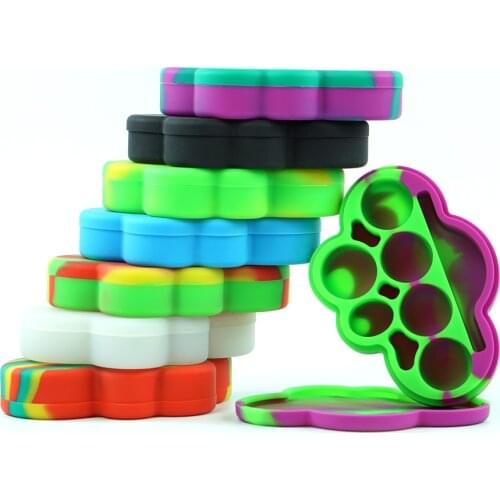 1pc 85ml Silicone Wax Container Big Cloud Shape Silicone Wax Tool Storage Oil Dab Wax Container Jar