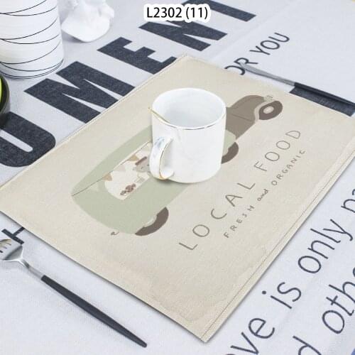 1 Piece Of Cake Pattern Elephant Chef Printing Napkin Cloth Home Decoration Table Mat Cloth Tea Towel Coaster 42*32 Servilletas