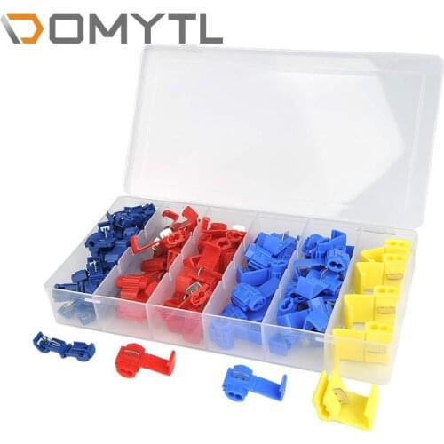 65Pcs Lug Flexible Cord Wire Terminal Car Quick Connection Clamp Free Wire Connector Combination Packages