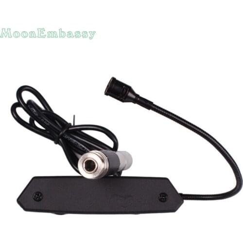 MoonEmbassy Active Acoustic Guitar Soundhole Pickup with Microphone for Fingerstyle Guitar