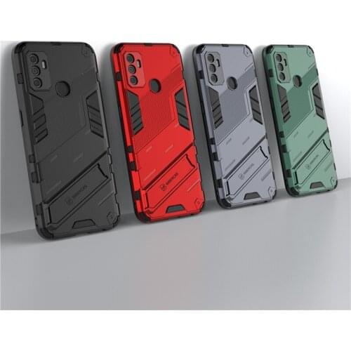 Armor Case For OPPO A53 A32 A33 A53S A93 A94 A74 Punk Style Holder Bumper Protective Phone Cases For OPPO A53 A74 Cover Funda