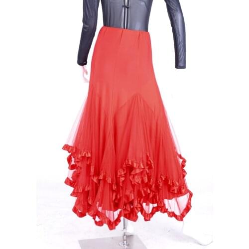 Ballroom dance modern dance two irregular hem skirt modern practice S12027