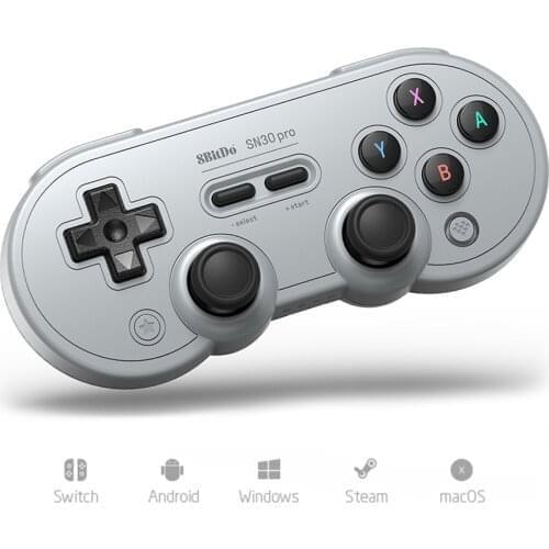 Switch Console Wireless Video Game USB 8bitdo SN30 Pro 6-Axis Burst Vibration Controller Rechargeable Bluetooth Gamepad