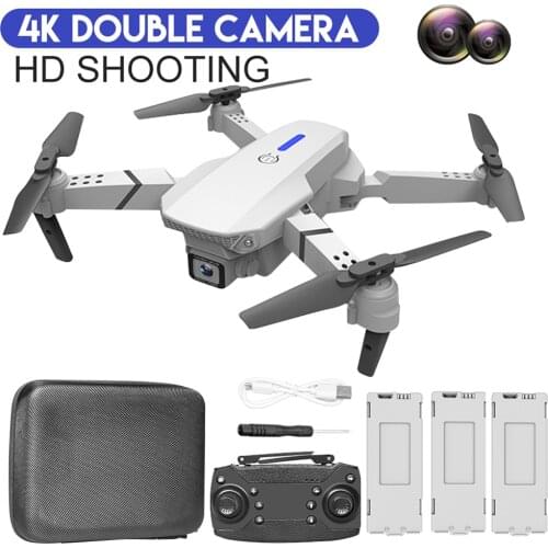 2021 New Mini Drone 4K 1080P HD Camera WiFi Fpv Air Pressure Altitude Hold Foldable Quadcopter RC Drone Kid Toy GIft E525 E88