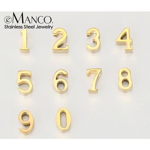 EManco Wholesale Stainless Steel Diy Designer Charms Gold Necklace Pendants Jewelry Making Supplies Make up Accessories