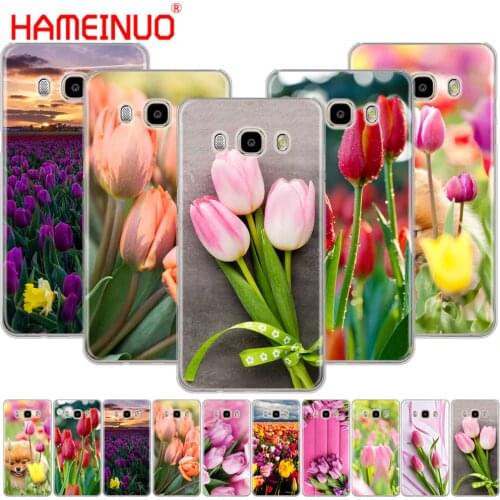 HAMEINUO Tulips flower Spring field Red pink yellow purple phone case for Samsung Galaxy J1 J2 J3 J5 J7 MINI ACE 2016 2015 prime