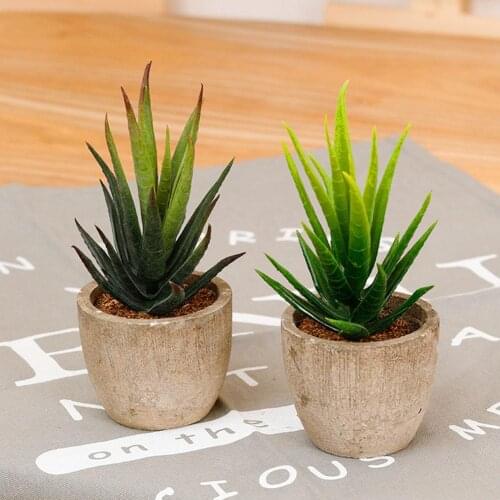 Zinmol Exquisite home decoration Fashion Artificial plants flower pots Hand made fashion Green succulent plants