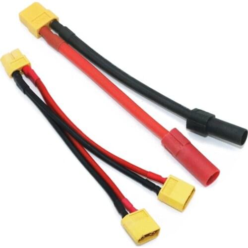 1pcs XT60 to AS150 XT150 male to female Adapter Battery Conversion Cable for S1000 S900 S1000+ XT90 Turnigy Zenmuse
