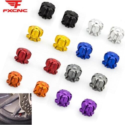 4pcs Aluminum Alloy Motorcycle Tyre Air Wheel Valve Stem Caps Dust Cap Cover For Universal Motorcycle Motor Accessories FXCNC