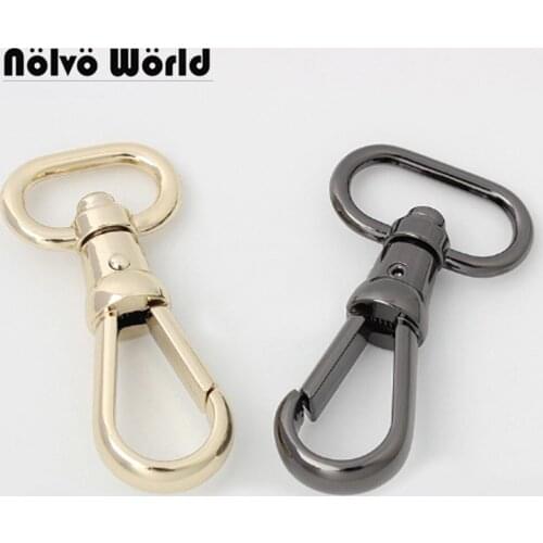10-50 pieces 4 colors 20*60mm 6/8" 25*60mm 1" metal big size snap hook clasp clip swivel for purse chain hanger bag accessories