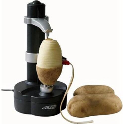 Multifunction Stainless Steel Electric Peeler Automatic Fruit Peeler Vegetable Cutter Three Spare Blades Potato Peeler Machine