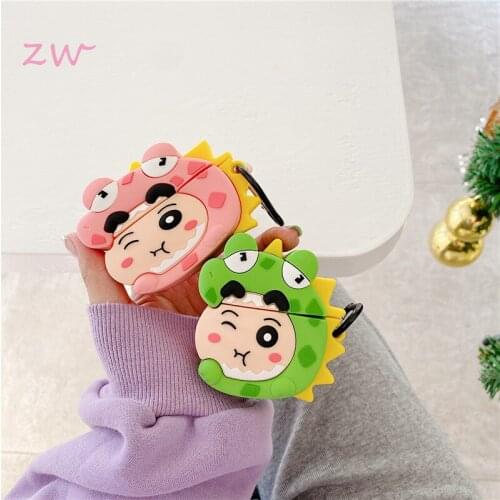 Cartoon crocodile dinosaur Cute Bluetooth Earphone Silicone Case for Apple Airpod 3 Cartoon Protective Cover Luxury