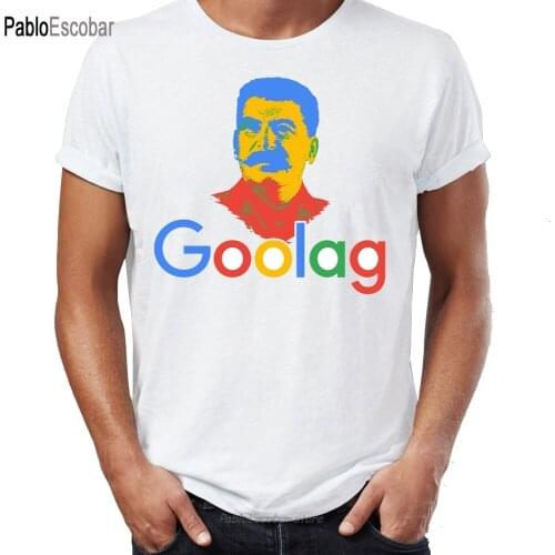 Hip Hop Men T-shirts Funny Goolag USSR Stalin Artsy Awesome Artwork Drawing Printed Street Guys Tees Swag 100% Cotton Camiseta