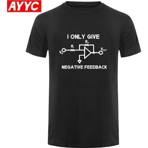 I Give Negative Feedback Computer Engineer T Shirt Men New Summer Cotton Short Sleeve T Shirt Funny Print Tee Shirt Camisetas