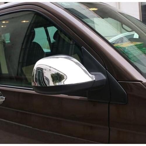 For Volkswagen VW Transporter T6 Caravelle 2017 2018 2019 ABS Chromed Side Door Rearview Mirror Cover Trims Car Accessories