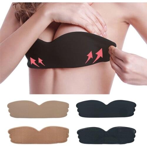 Women Silicone Push Up Invisible Bra Adhesive Nipple Cover Pasties Boob Breast Lift Tape Cache Teton For Bra Instant Bust Lifter