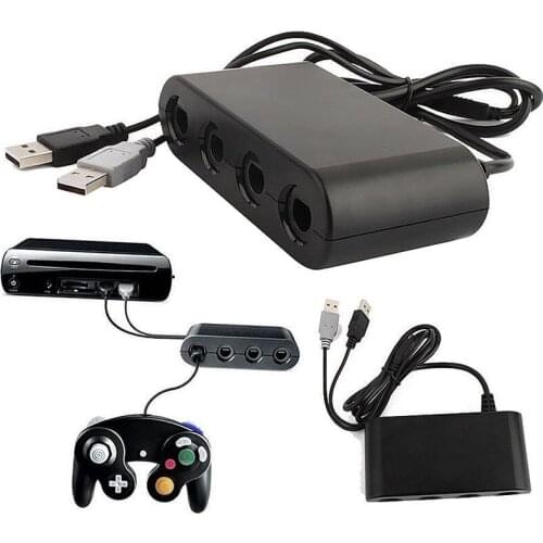 OOTDTY USB GameCube Controller Adapter Converter for Nintendo Wii U Super Smash Bros PC
