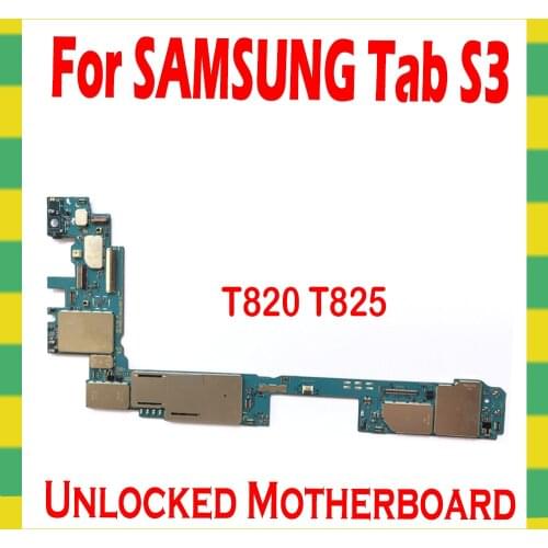 Full Working 100% Unlocked Motherboard Mainboard Logic Board For Samsung Galaxy Tab S3 T820 T825 Motherboard With Full Chips