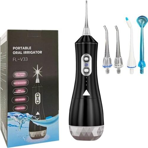 Portable Smart Oral Irrigator USB Rechargeable Water Flosser Dental Water Jet Water Tank Waterproof Teeth Cleaner