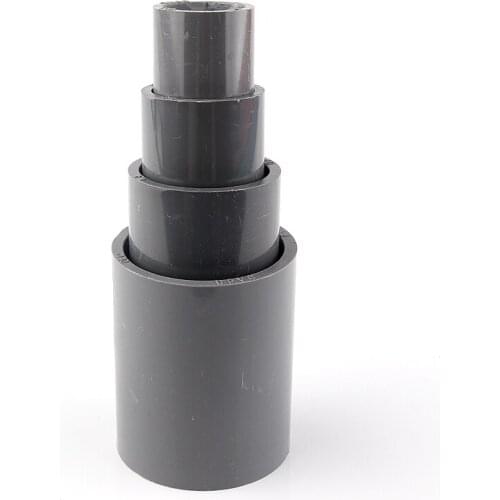 Big Size ID 63~160mm Mounting Hydroponics Pipe Straight Equal Connectors PVC Pipe Straight Connector Plastic Joint Fittings