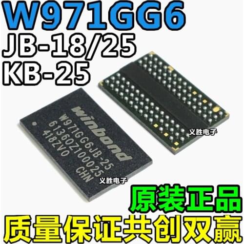 Brand new original W971GG6KB-25 W971GG6JB-18 W971GG6JB-25 DDR2 128MB